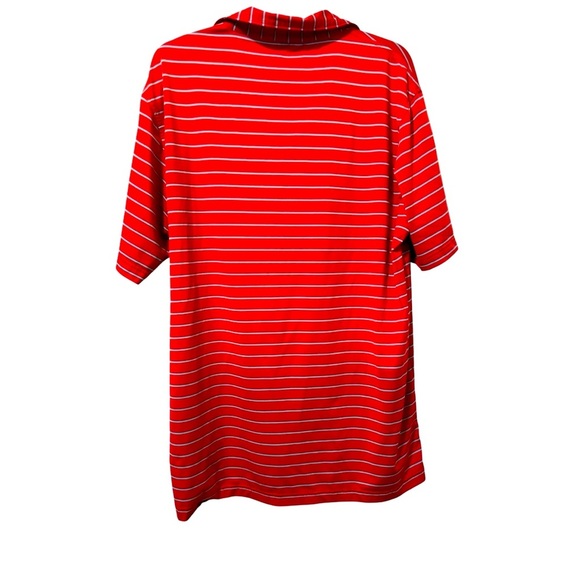 Peter Millar Men’s Summer Comfort Red Blue Striped Golf Polo Shirt Size Large - Picture 3 of 6